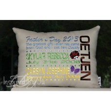 Father's Day Family Pillow